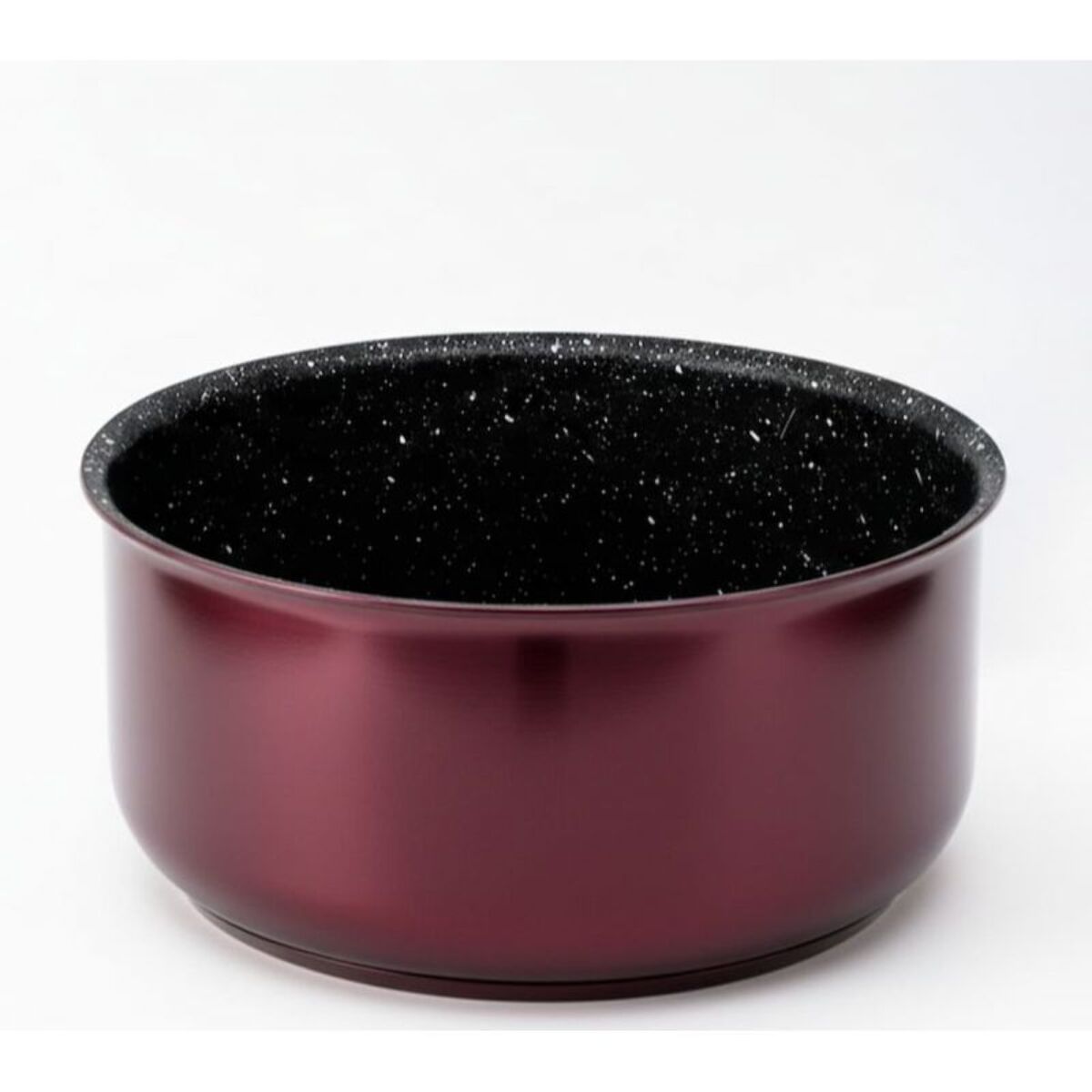 Batterie de cuisine revêtement pierre avec manche amovible 17 pièces bordeaux Herzberg  HG8055-BR