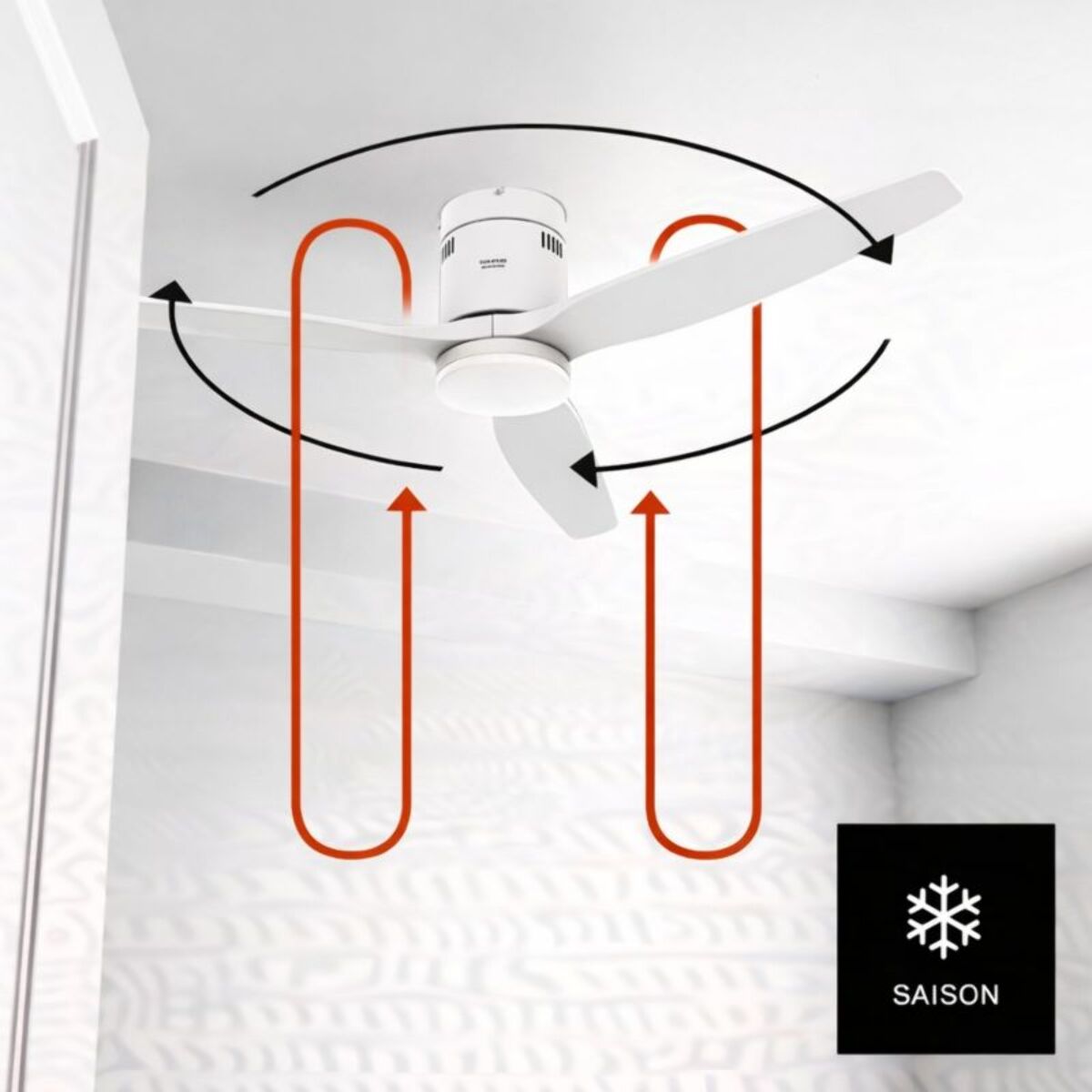 Ventilateur plafonnier TAURUS POLAR 3B PURE