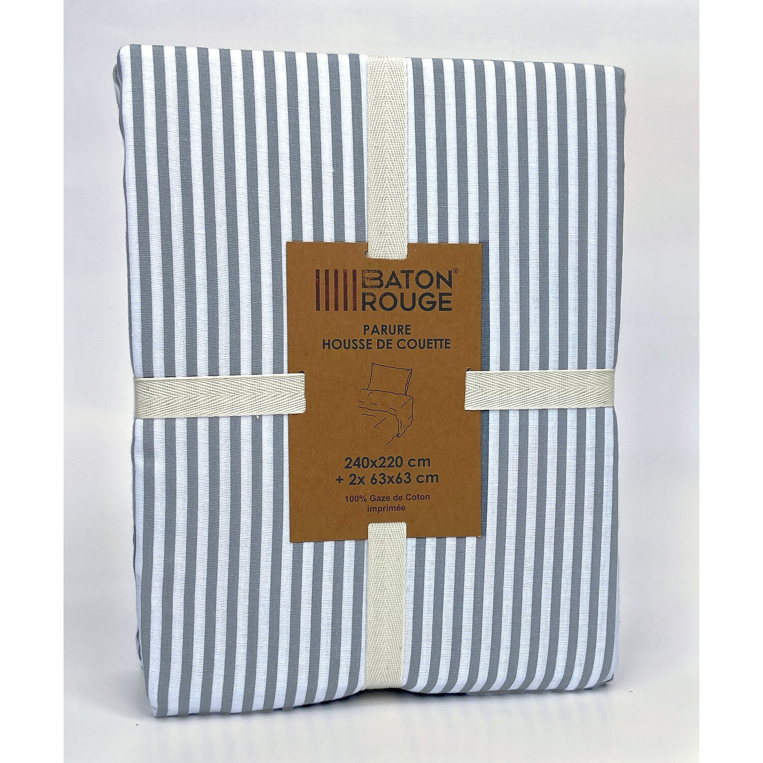 Parure housse de couette coton multicolore