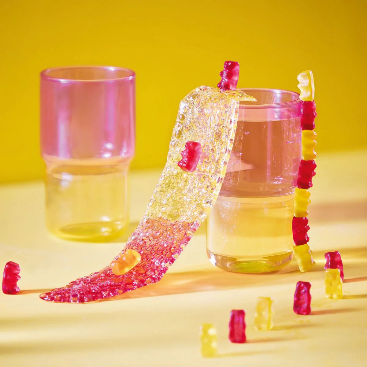 Bicchiere da acqua giallo/rosa 32 cl Candy Mix - Luminarc