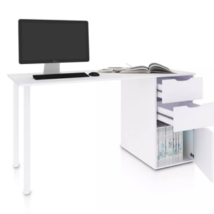 Mesa de escritorio Luma Blanco Artik (Blanco Mate)