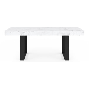 Table repas extensible Brixton - Marbre - Noir
