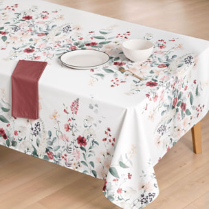 Nappe anti-taches ROSELIA ROUGE - enduite