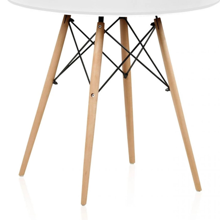 Mesa de comedor redonda Tower Blanco