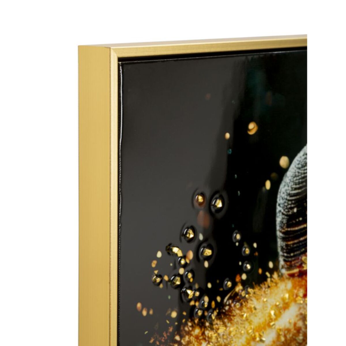 STAMPA DECORATA SU TELA LACCATA C/CORNICE ILLUMY -A- CM 62X3,5
X92