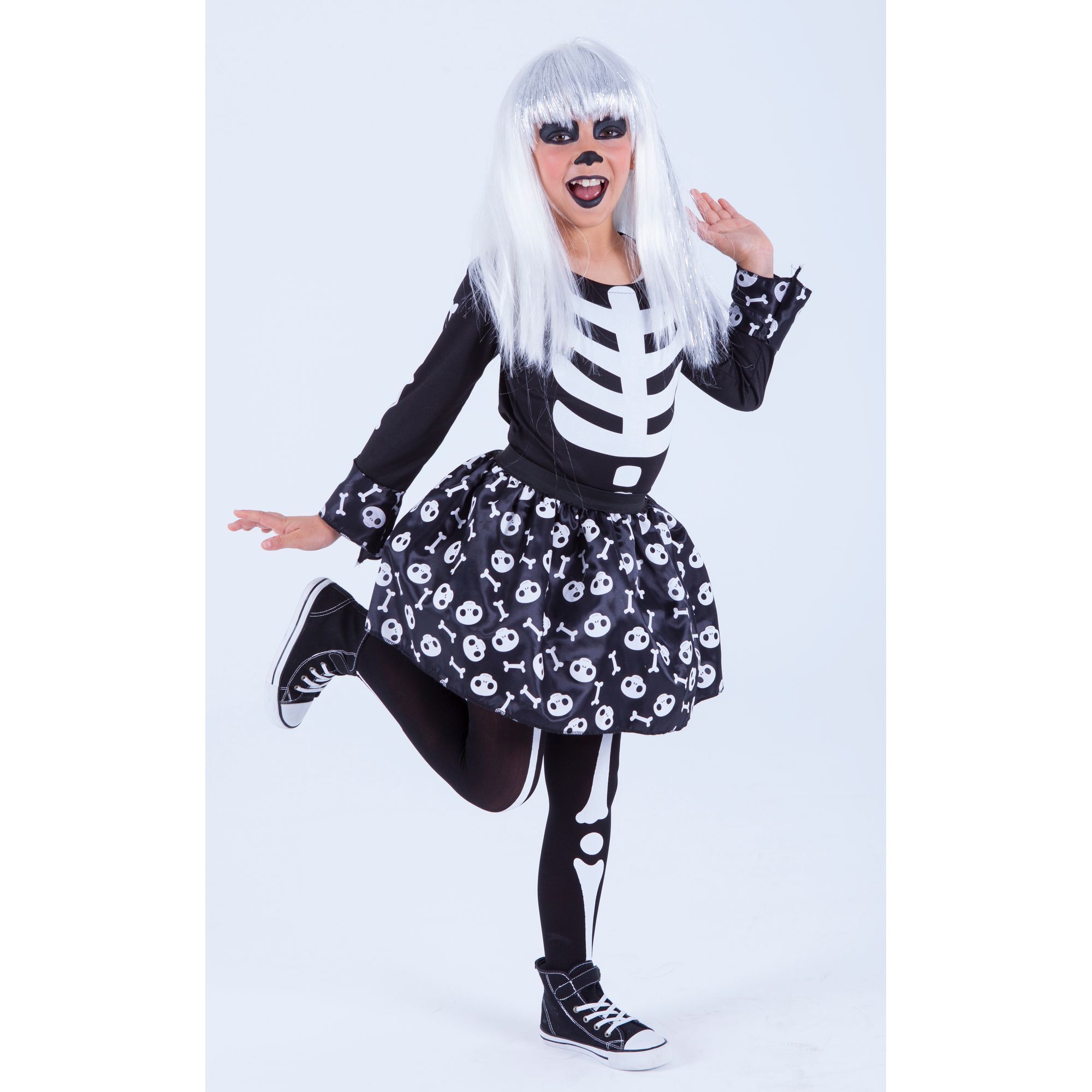 DISFRAZ SKELETITA GLOW IN DARK INF