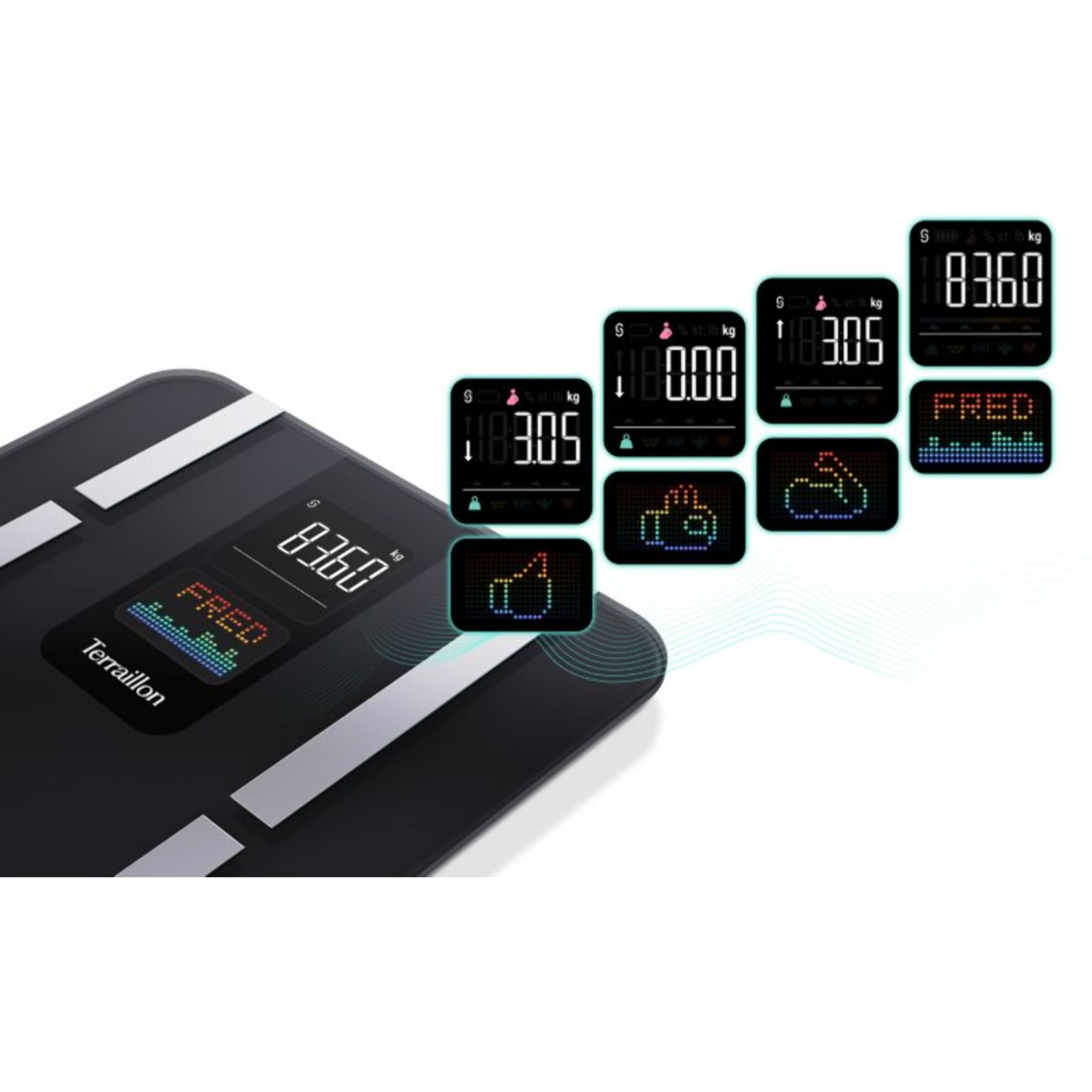 Pèse personne impédancemètre TERRAILLON Body Color Connect