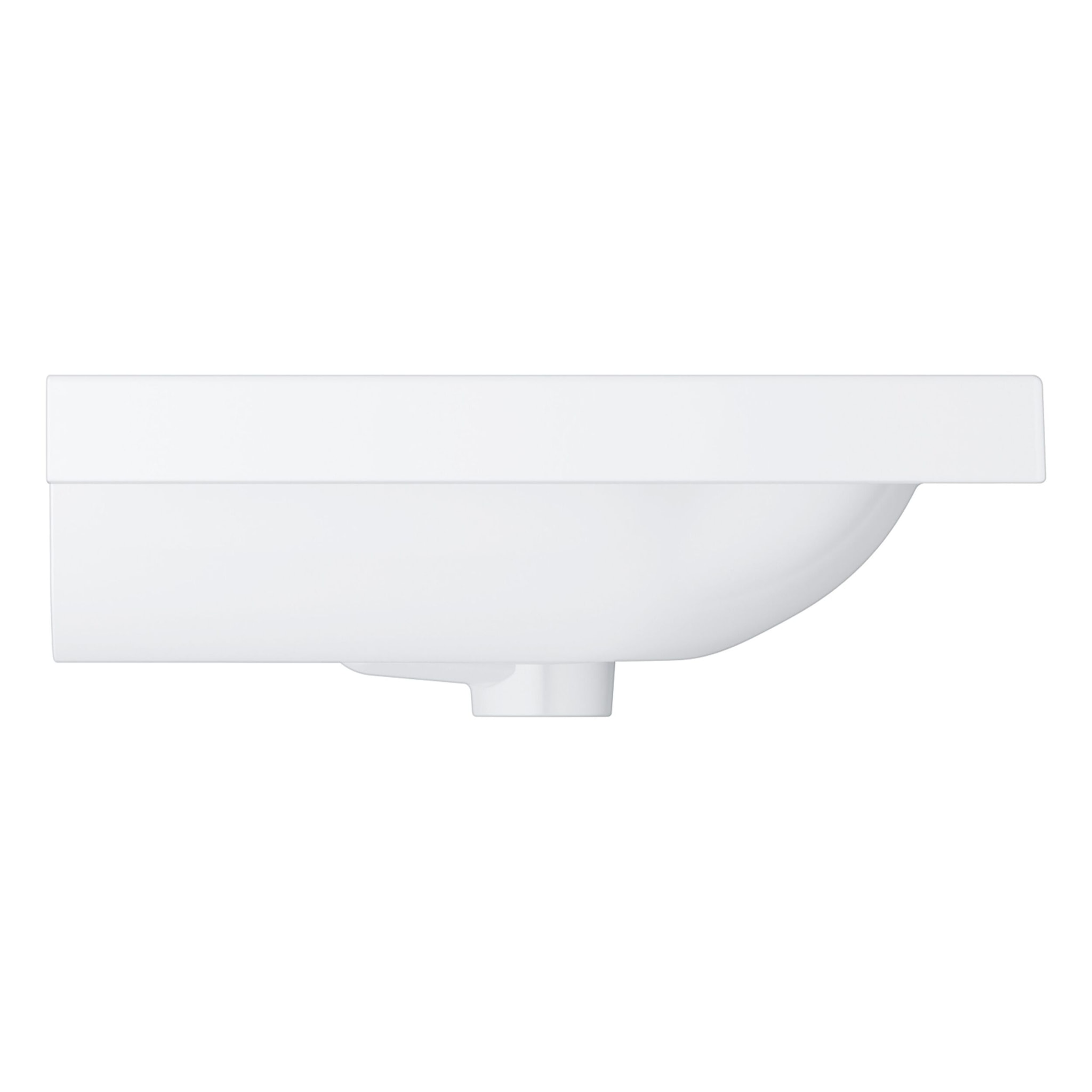 Plan vasque Euro Ceramic 100 x 46 cm blanc alpin