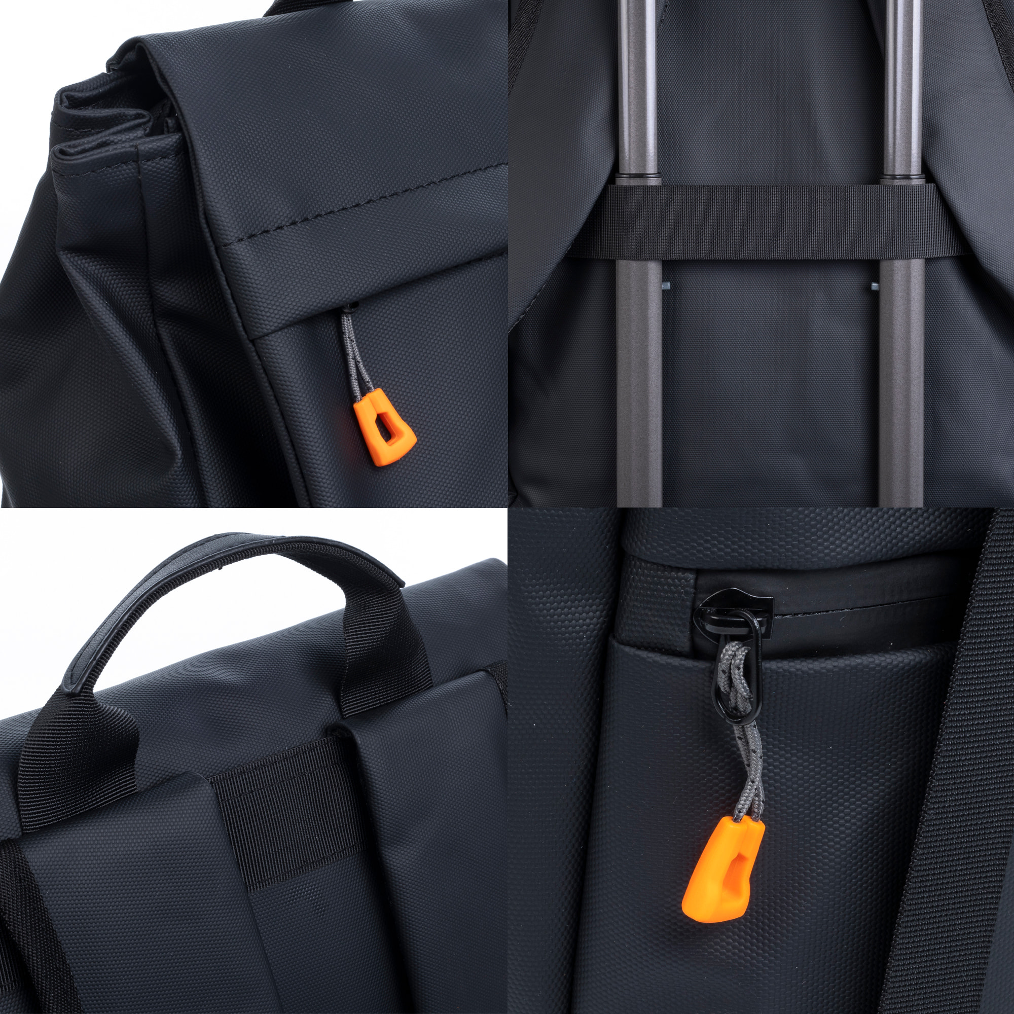 Mochila multi compartimento, porta Laptop 15,6". Capa impermeable. Adaptable a Trolley. Toma USB externa oculta. Repelente al agua.