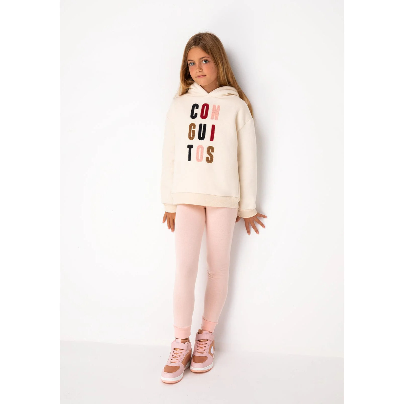 Sudadera de Niña Conguitos Beige