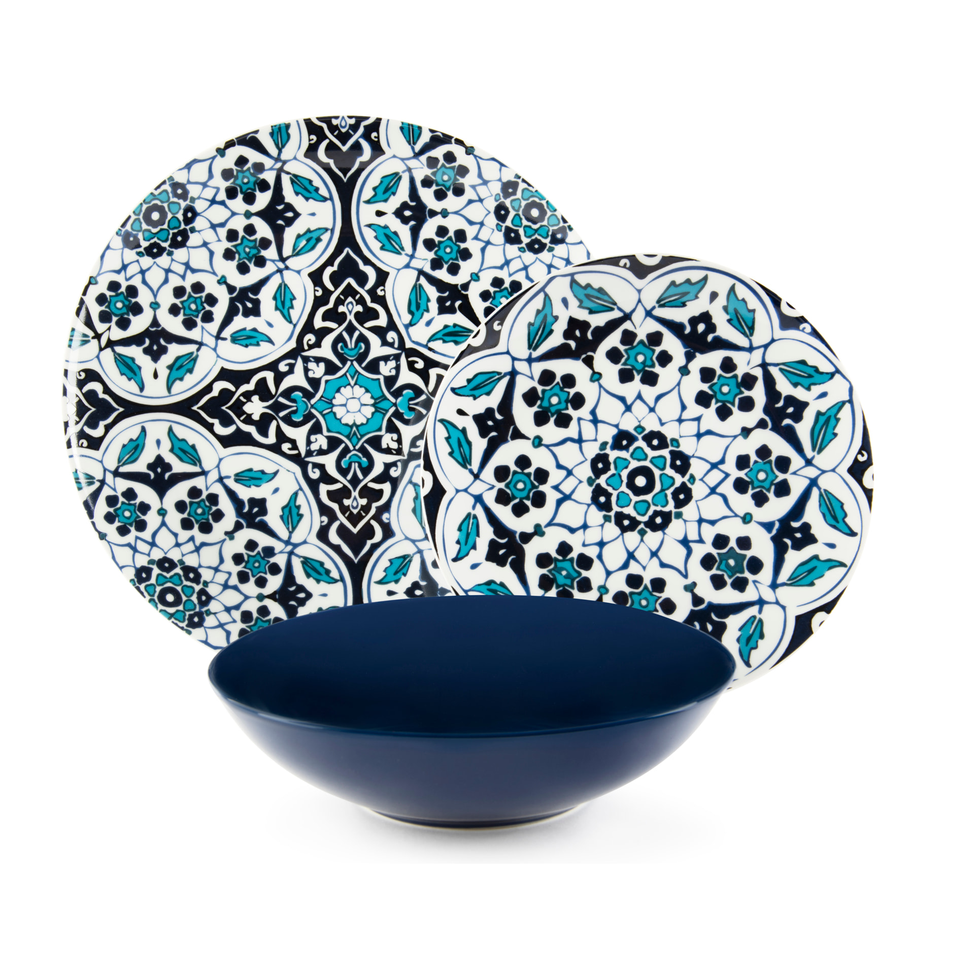 Service de table 18 pièces Excelsa – Topkapi, Porcelaine Bleu