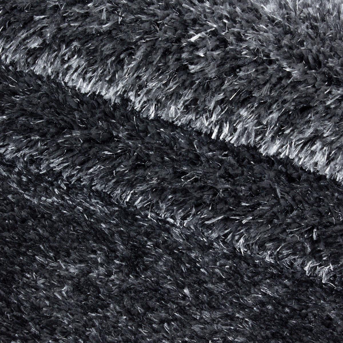 Tapis longs poils shaggy tissé motif uni RAMU