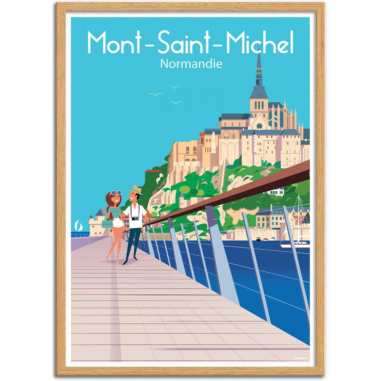 Affiche - Mont Saint-Michel - Raphael Delerue
