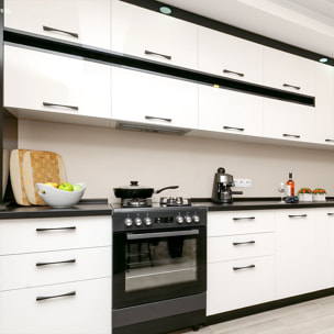 Rouleau adhésif décoratif Vinyle au Mètre - Blanc - Sticker Lavable Imperméable Mur Cuisine Meubles