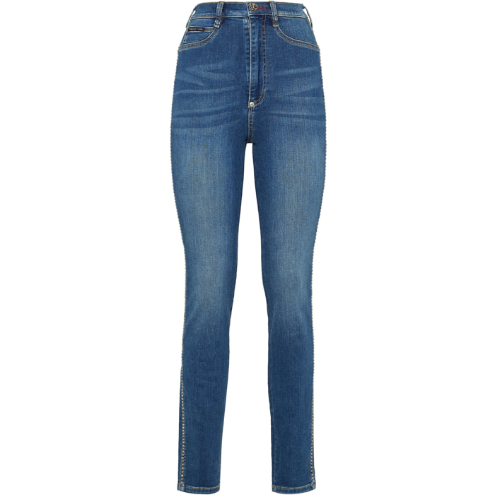 PHILIPP PLEIN Jegging de cintura alta