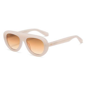 Gafas OCEAN modelo Cote des Basques en color Montura blanca con lentes degradadas marrones