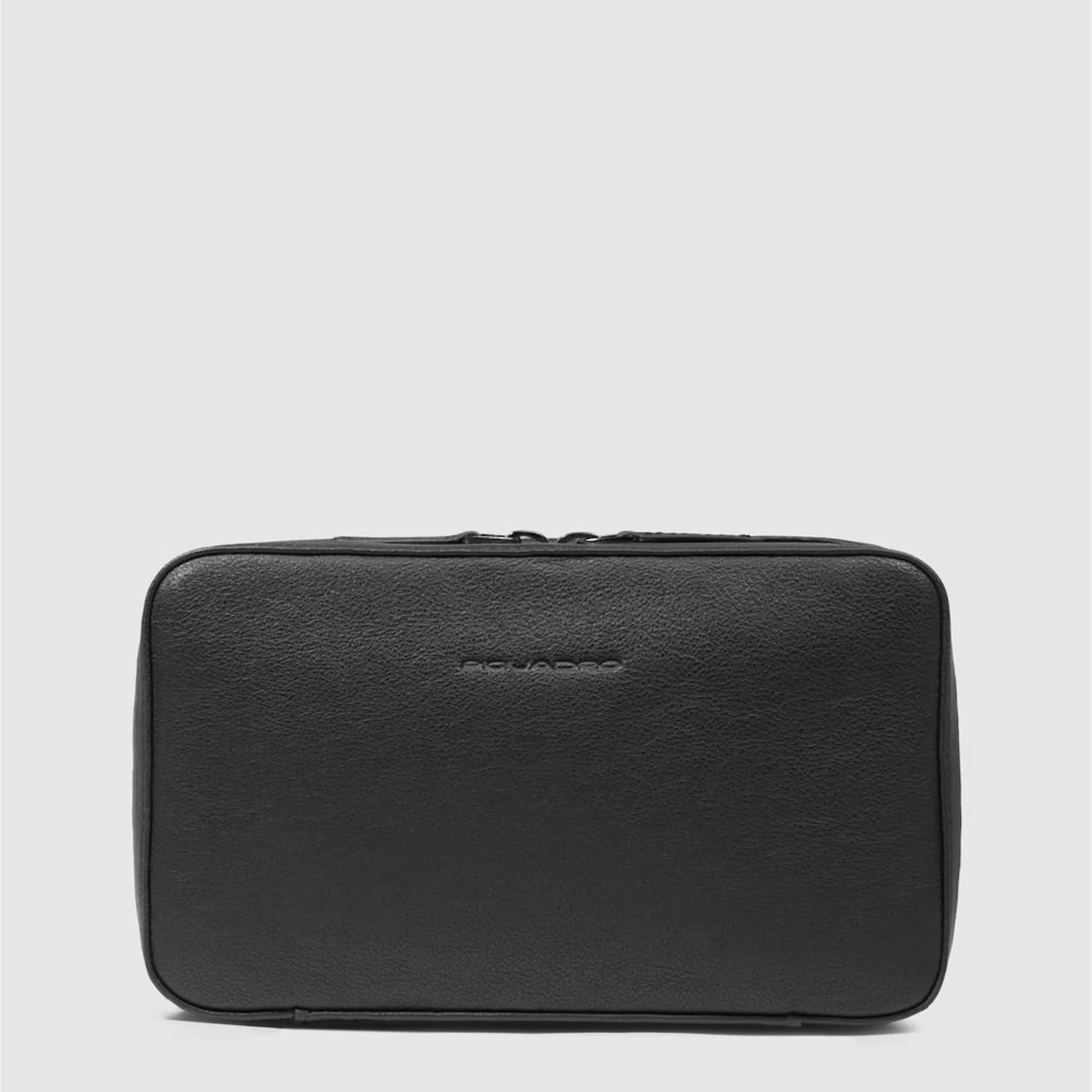 Piquadro Astuccio portacavi in pelle con tasca per mouse