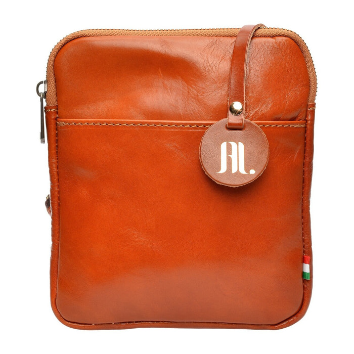 Borsa a spalla Anna Luchini Cammello