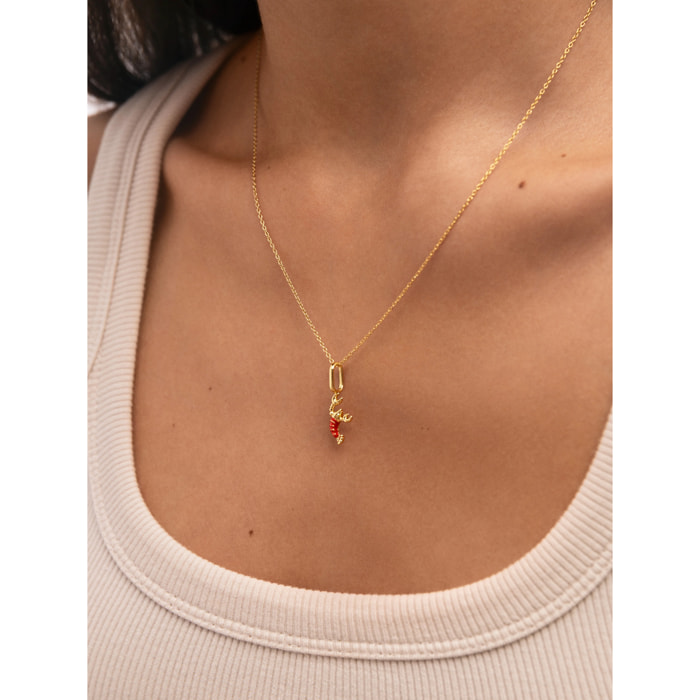 Charm Gamberetto Placcato Oro