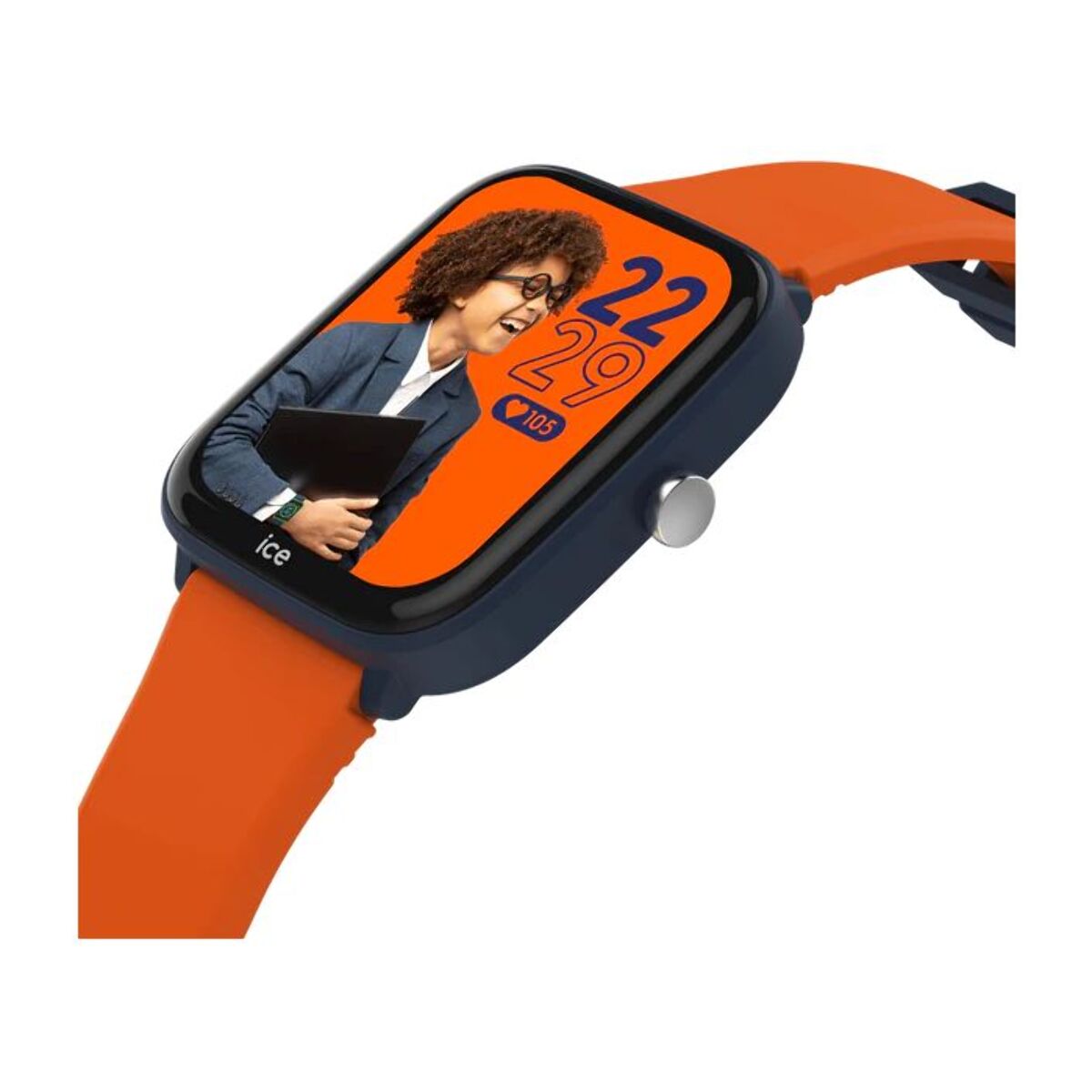 Montre connectée ICEWATCH Junior 2.0 - Blue + Bracelet orange