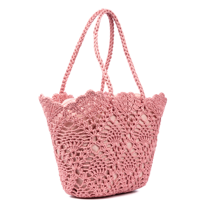 Zelbio bolso de hombro mujer. Fabricado en algodón.