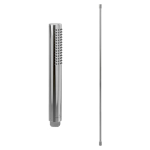 Pommeau de douche VILLEROY & BOCH Verve Showers Stick + Flexible de douche Universal Showers 160 cm Chromé