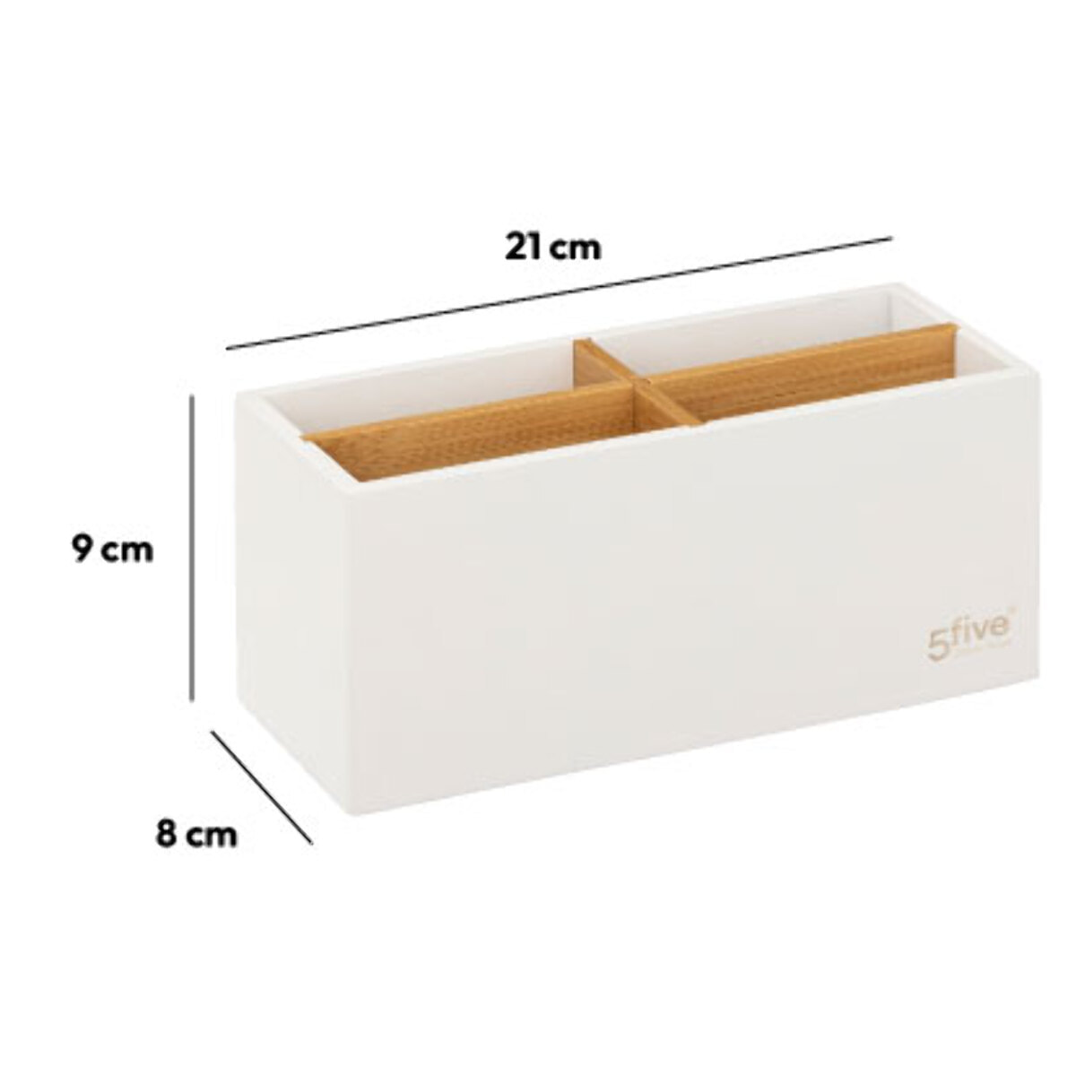 Organiseur 4 compartiments Blanc Naturéo