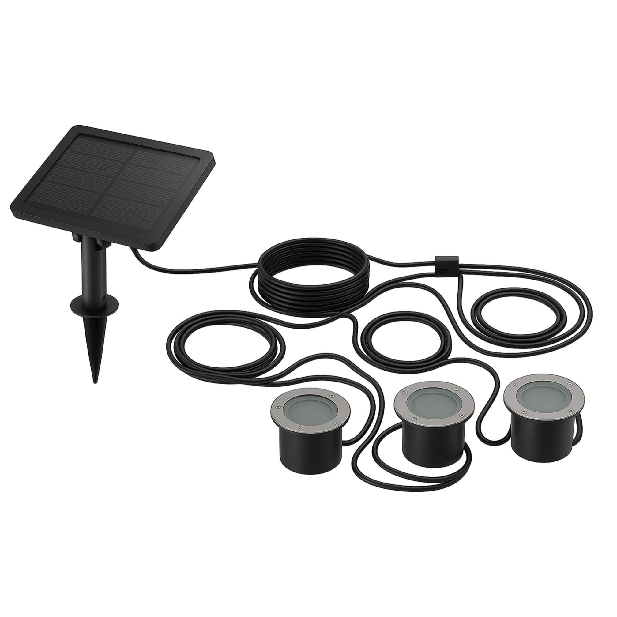 3 Spot Solaire encastrable SOLPOOL 100LM