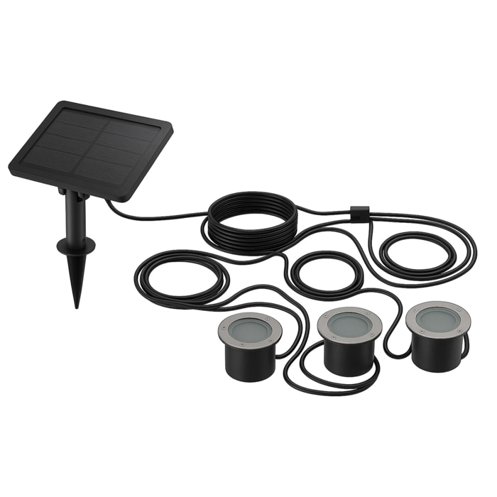 3 Spot Solaire encastrable SOLPOOL 100LM