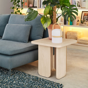 Mesa auxiliar Arq en natural claro