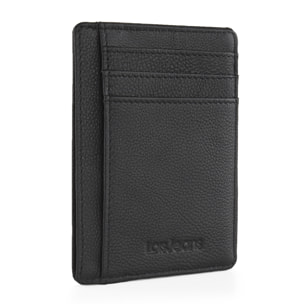 Tarjetero Piel Hombre Lois Wilson Negro