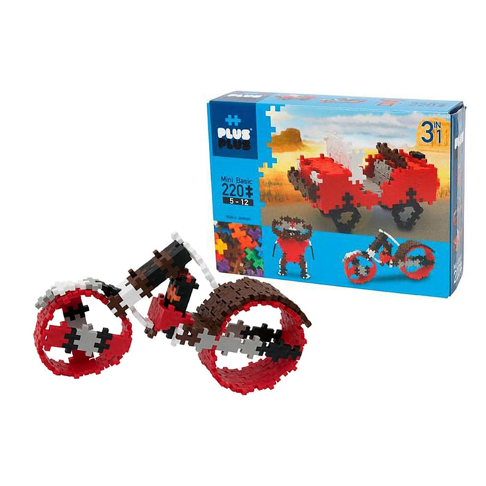 Juego de construcción plus plus 220 piezas basic 3 en 1 cefa toys