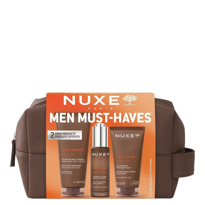 Nuxe Men [BOOST] - Coffret Gel Hydratant Défatigant Éclair 50 ml + 2 Produits