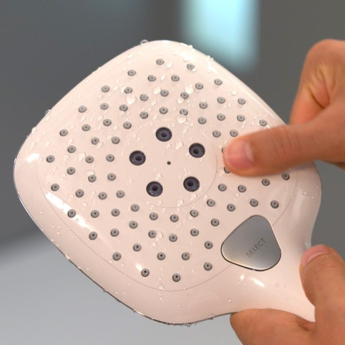 Douchette Raindance Select E 150 3 jets Ecosmart blanc/chromé