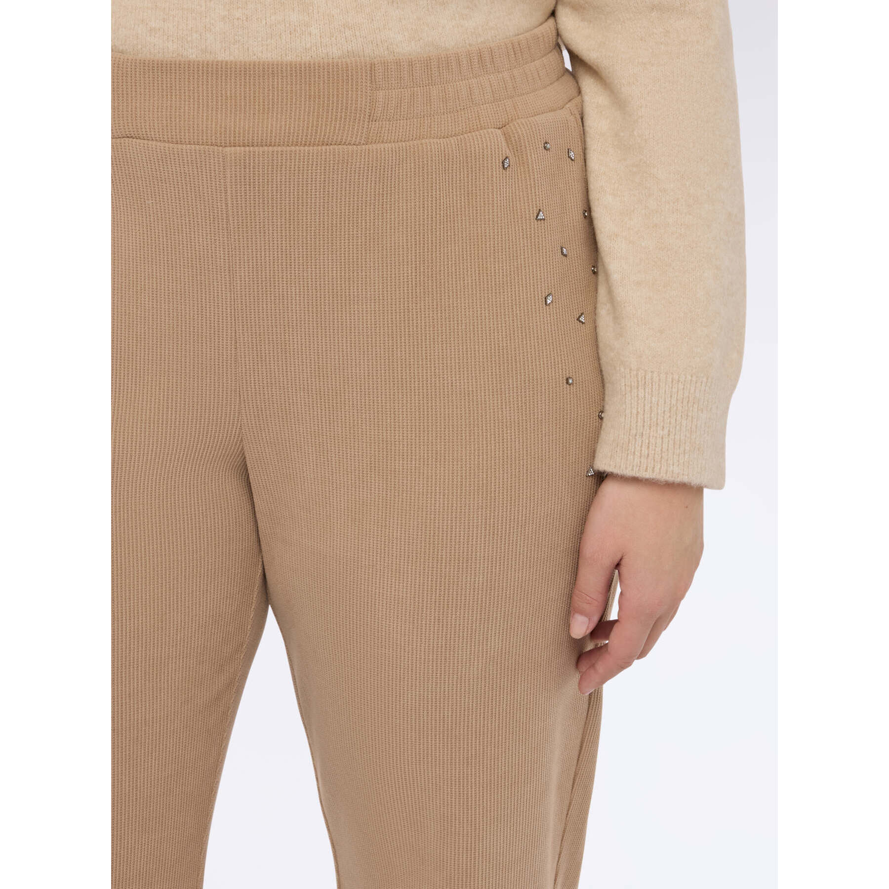 Fiorella Rubino - Pantalones joggers de pana - Beige