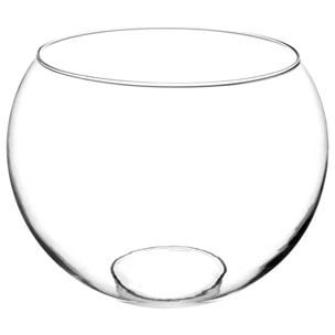Vase boule verre H23cm