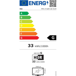Ecran PC Gamer MSI MPG 271QRX QD-OLED