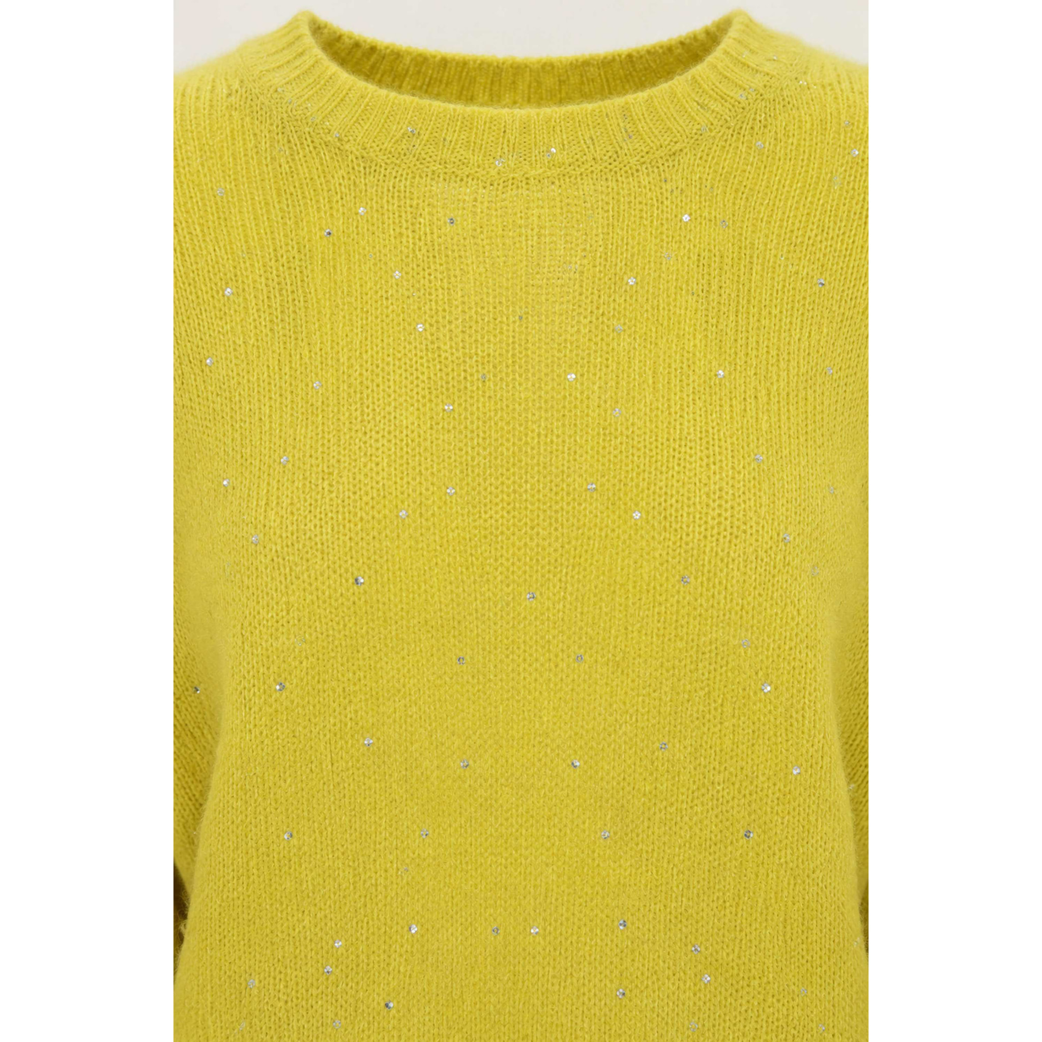 Kocca - Maglia da donna a maniche lunghe in mohair con paillettes Donna