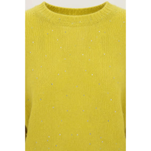 Kocca - Maglia da donna a maniche lunghe in mohair con paillettes Donna