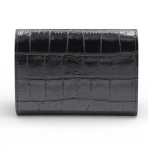 Cartera Cheval Firenze Cosmo Mini Croc Negro