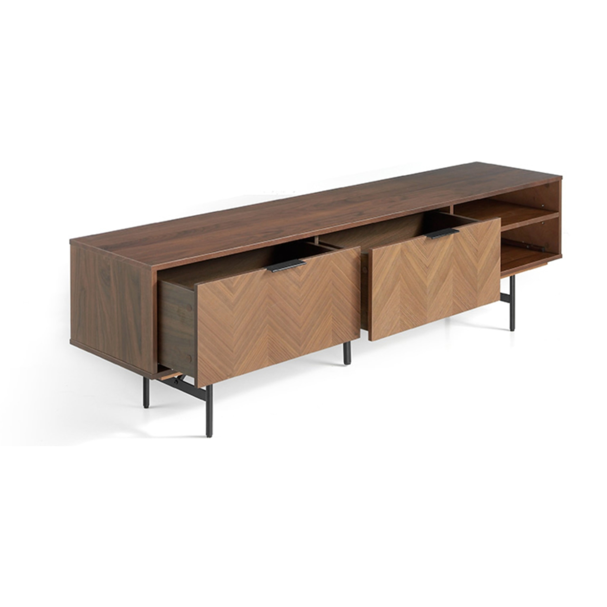 Aparador – Nogal espiga y negro mate