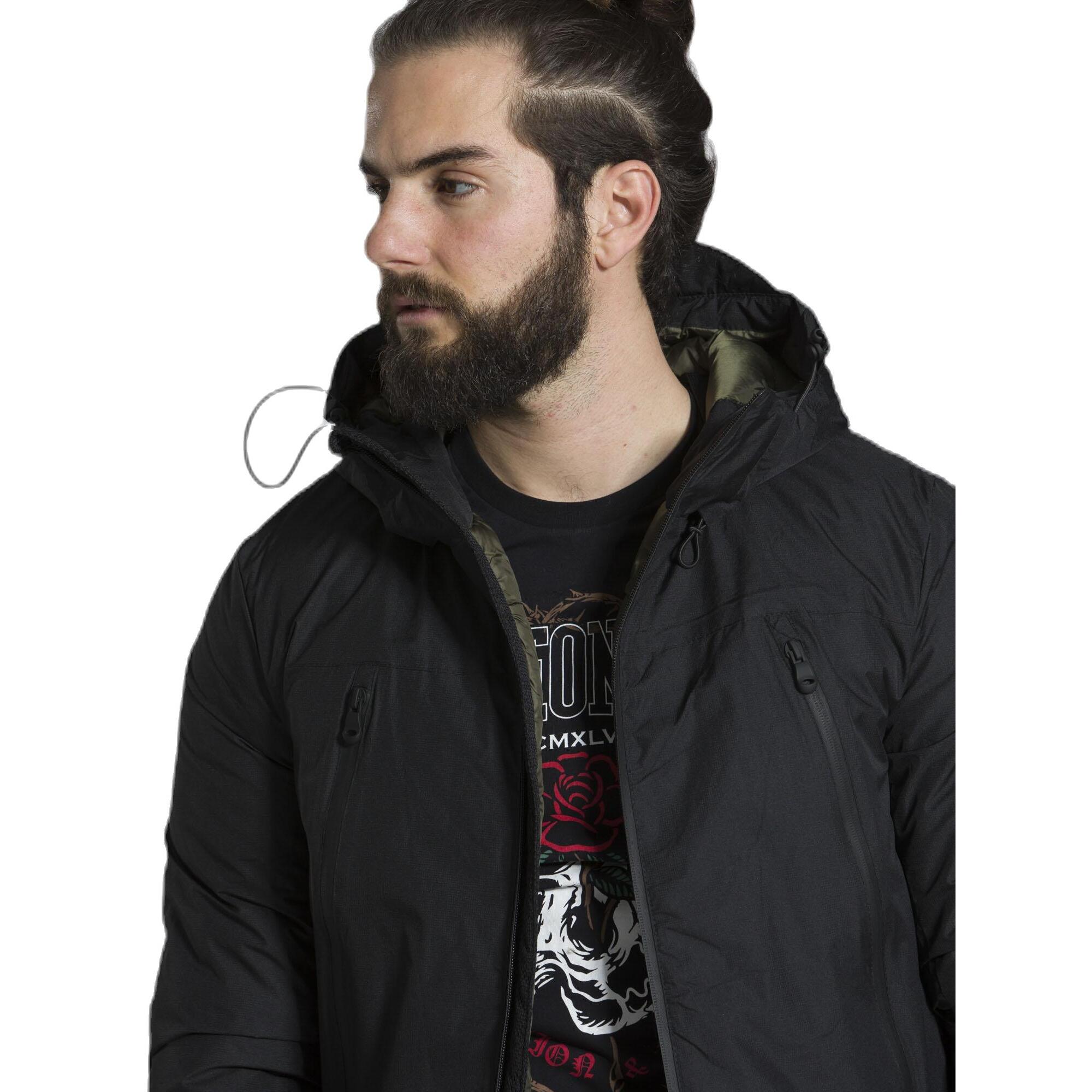 Chaqueta con capucha urbana para hombre