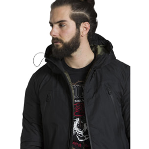 Chaqueta con capucha urbana para hombre