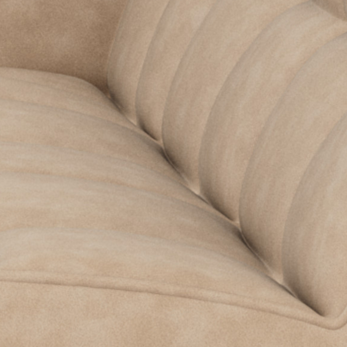 Alya - canapé modulable d'angle réversible 5 places en simili - Beige