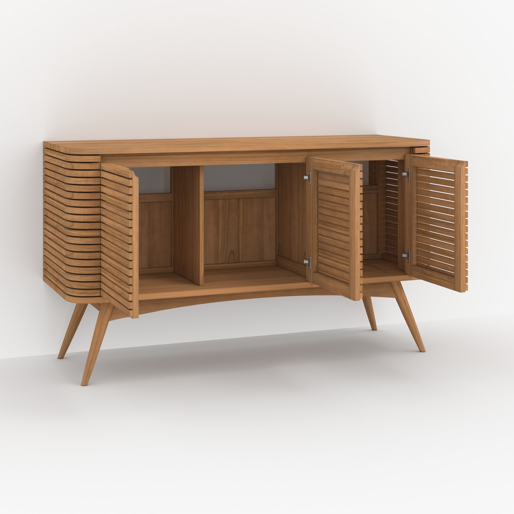 Ensemble de salle de bain en bois de teck 140 cm - Auguste