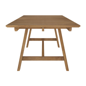 Table de jardin 240 cm en bois de teck massif - Budi