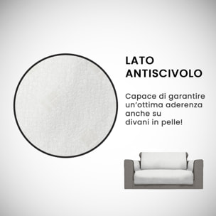 COPRIDIVANO ANTISCIVOLO COMFORT MADE IN ITALY – BIANCO