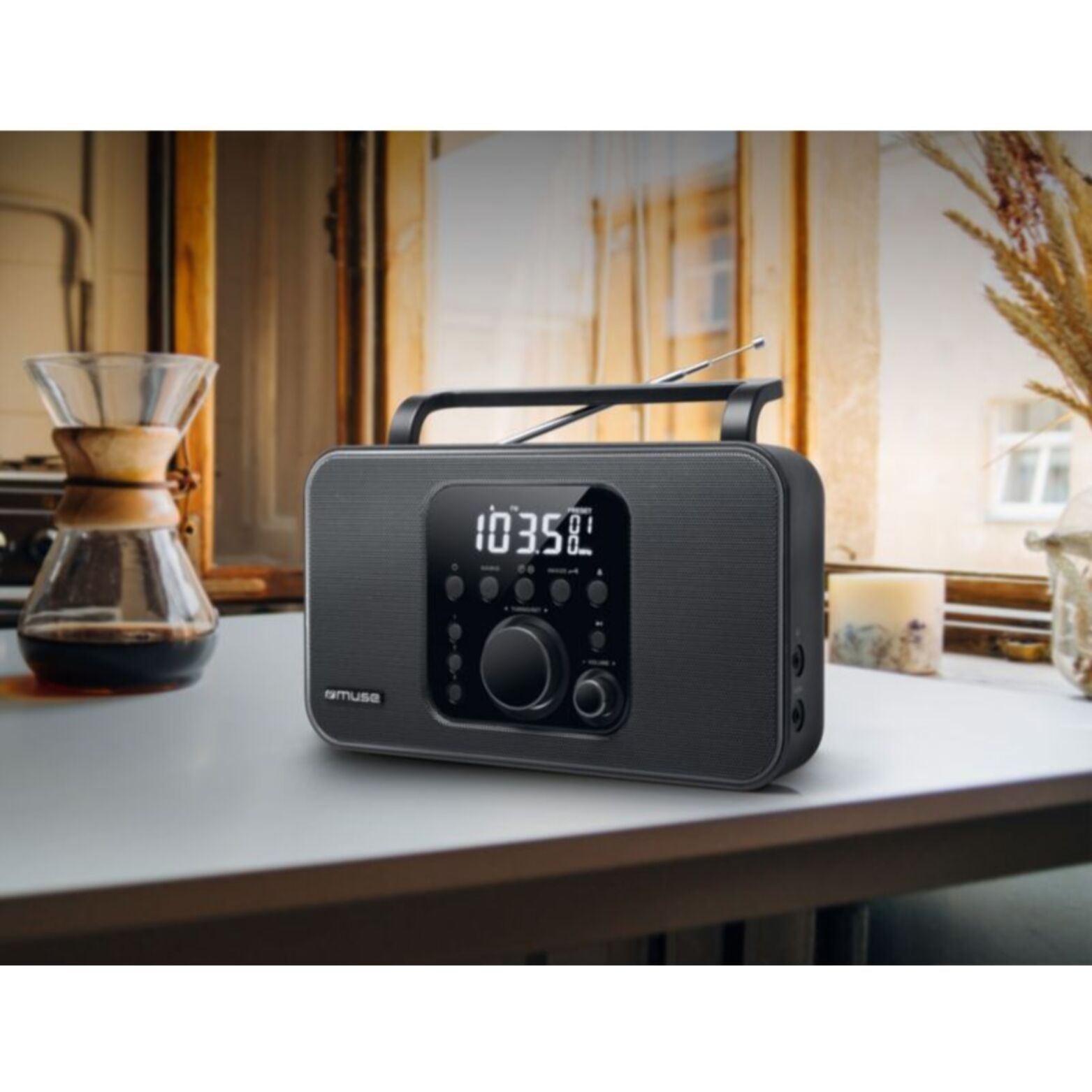 Radio FM MUSE M-091 R noir