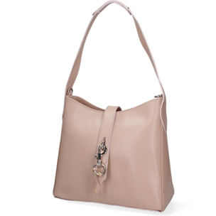 Borsa a spalla da donna - Modello Lysane - Vera pelle - 32.0 x 28.0 x 15.5 cm