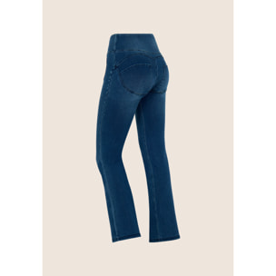 Pantaloni WR.UP bootcut in denim satinato